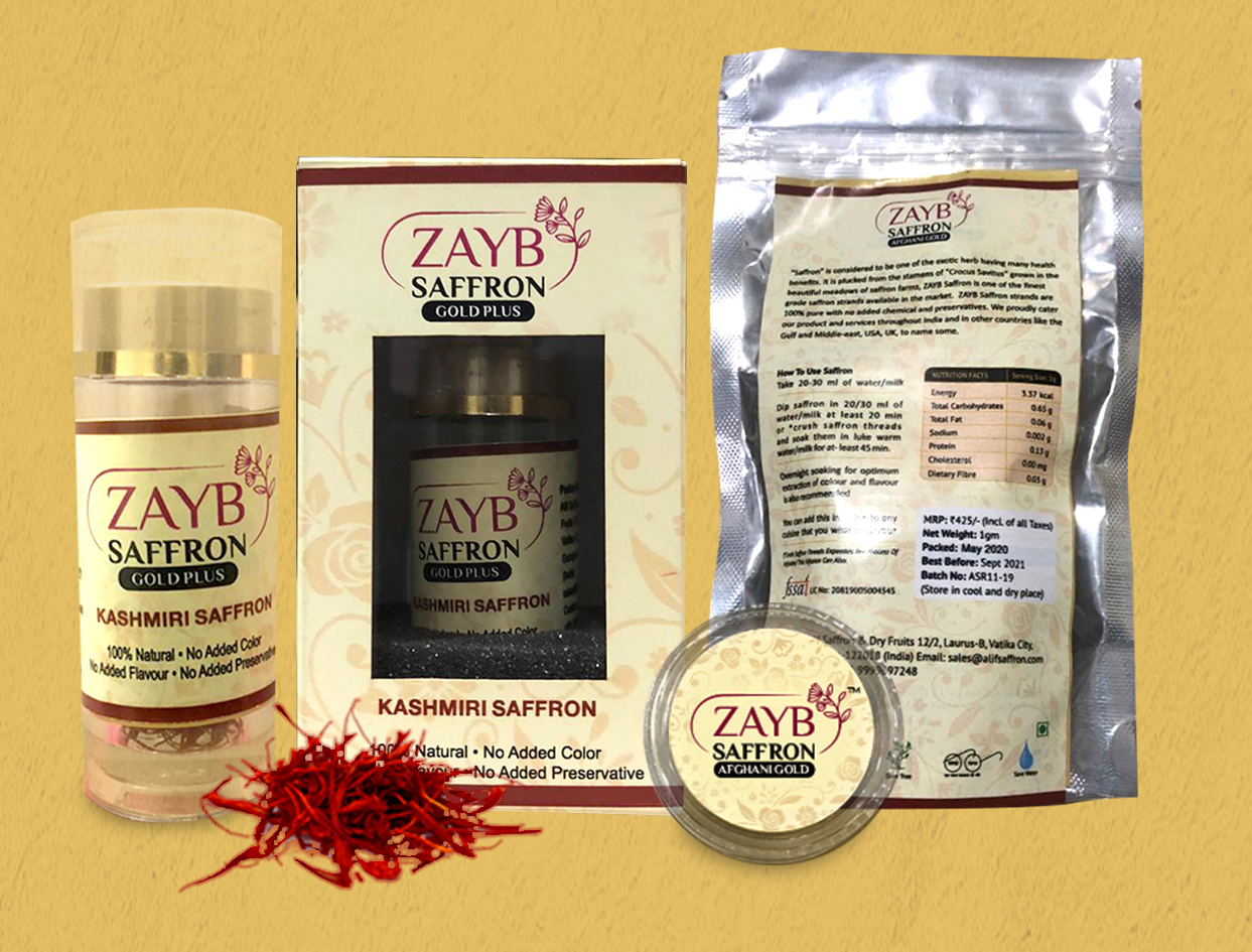 Saffron Packaging - Zayb